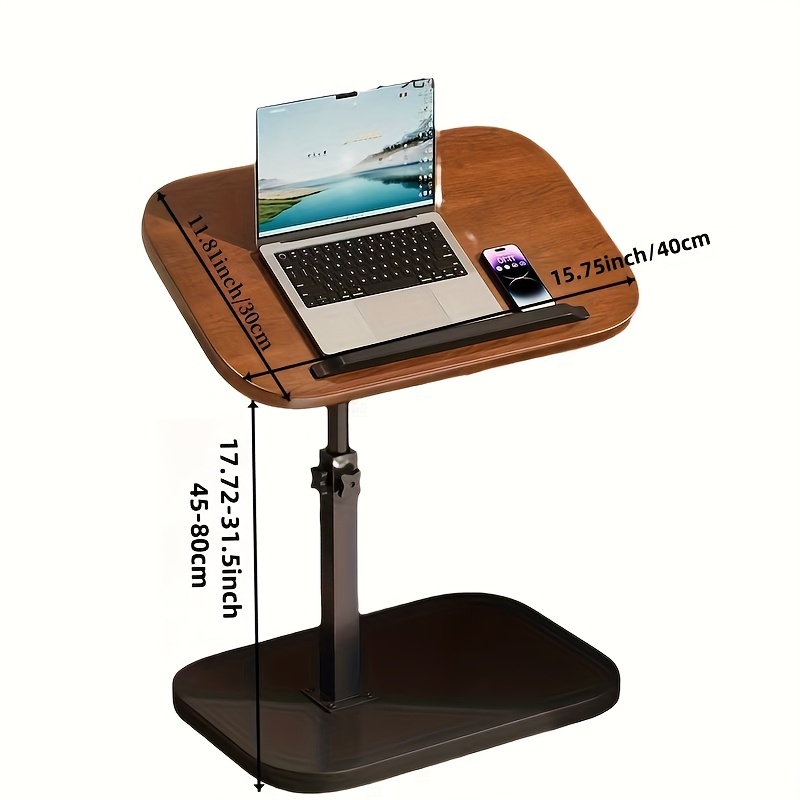 Black Walnut Swivel Laptop Des - Office Furniture 评论和价格