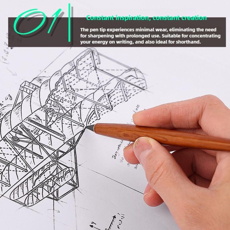 Wooden Eternal Pencil No Sharp - Writing Tools 评论和价格