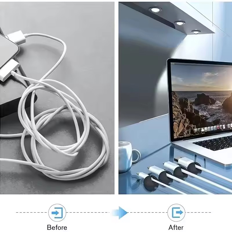 5/50Pcs Mini Cable Winder Orga - Desk Accessories 评论和价格