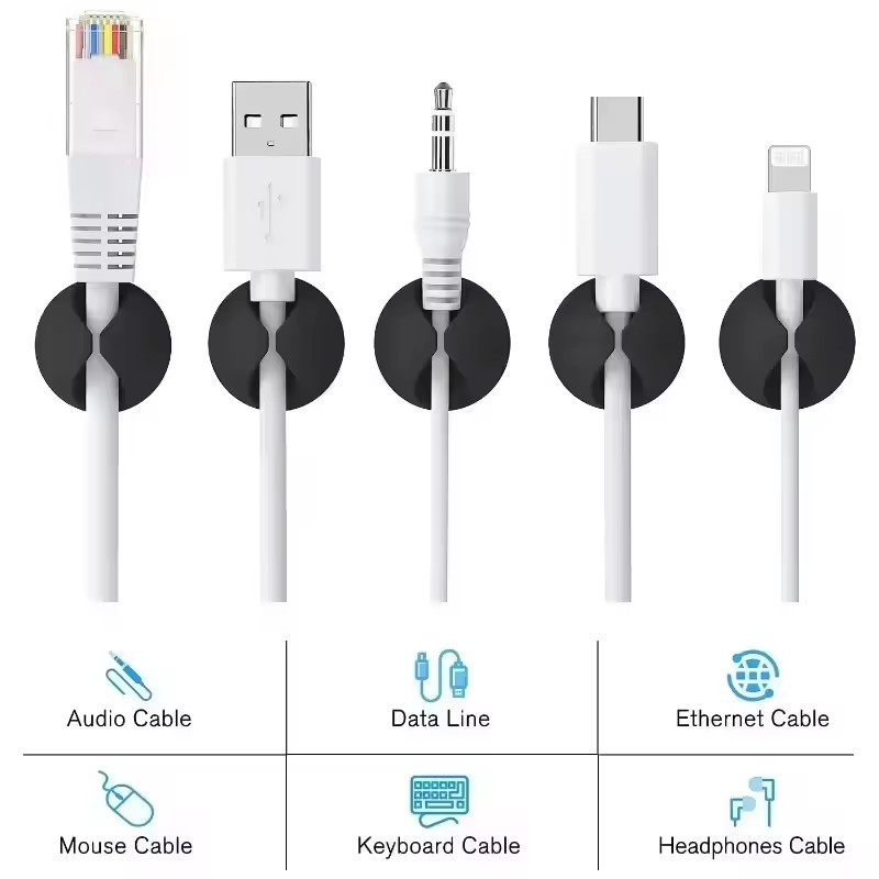 5/50Pcs Mini Cable Winder Orga - Desk Accessories 评论和价格
