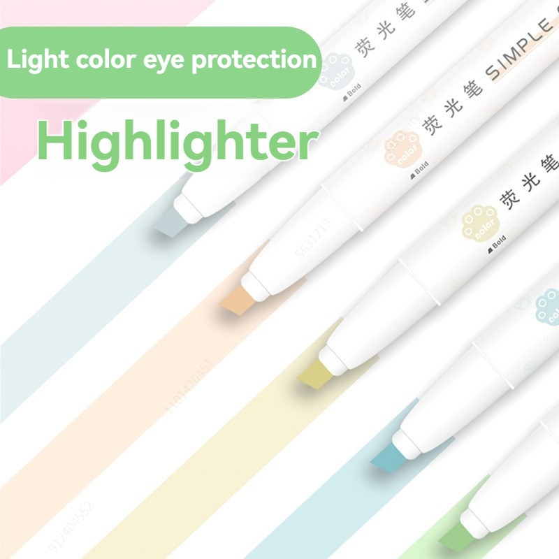 5pcs Pastel Highlighters Color - Pastel Highlighter Set Double Ended 评论和价格
