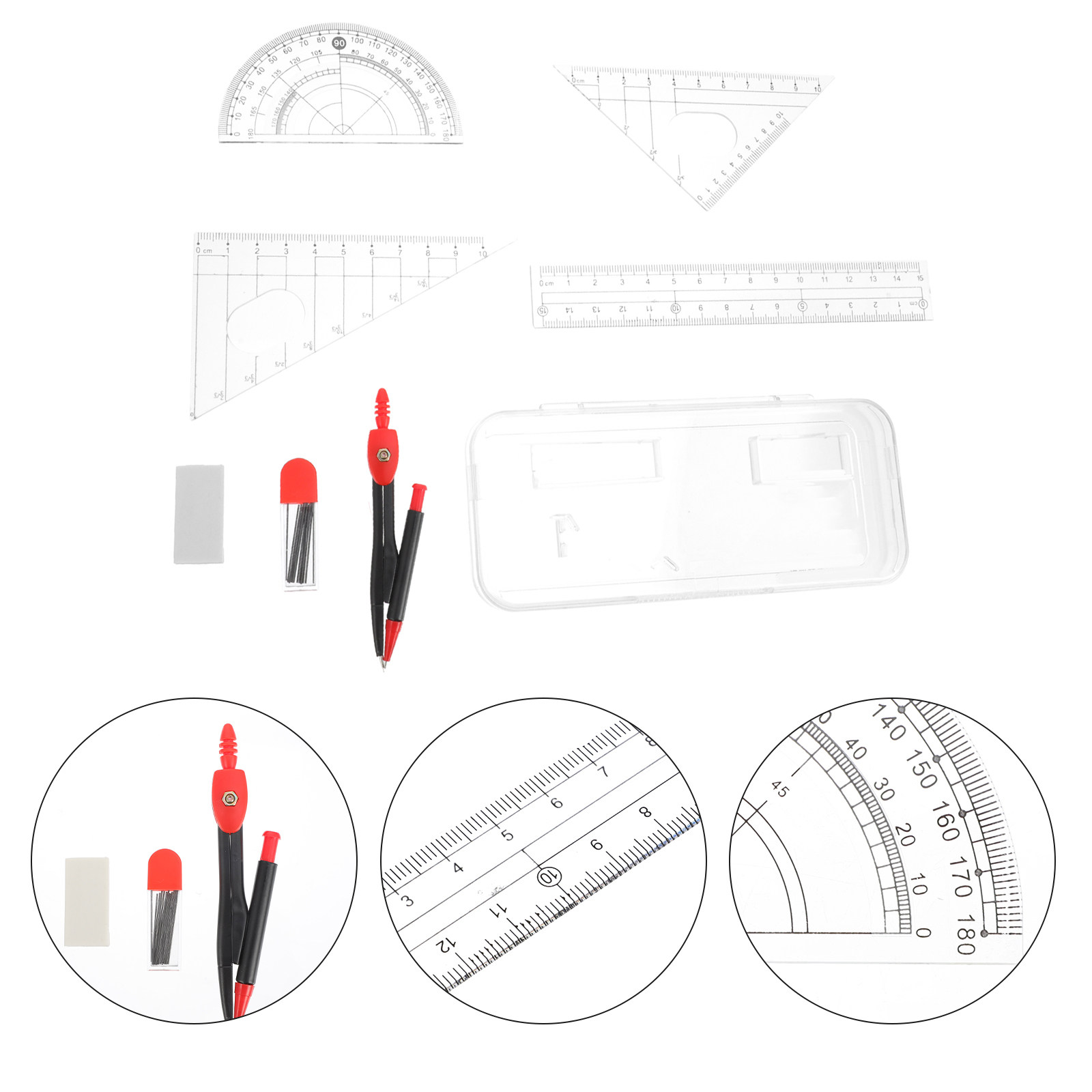 1Set Professional Metal Compas - Math Geometry Set With Compass 评论和价格